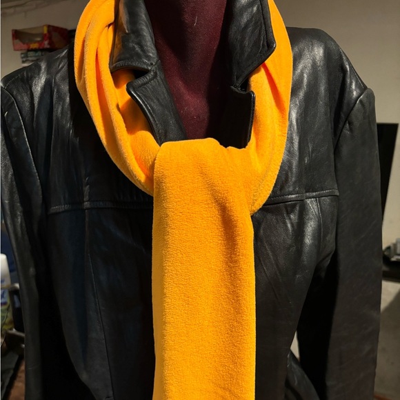 Vintage Harve  Benard Mid-length Black Leather Jacket Size XL - Picture 8 of 8